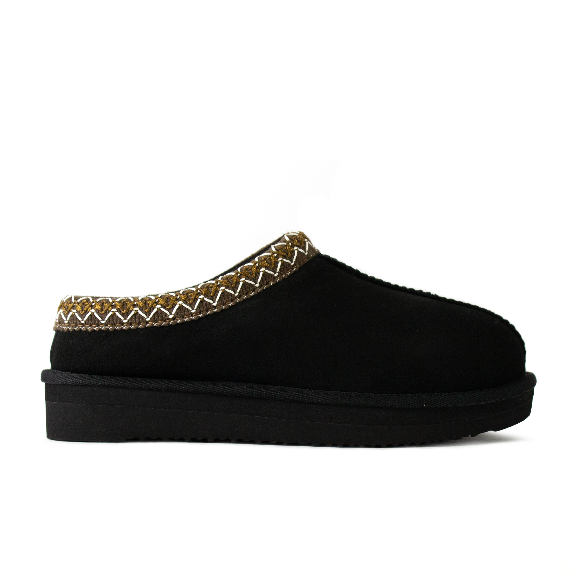 Ciabatta sei on calda con pelo shearling agnello in pelle camoscio