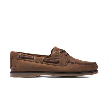 CLASSIC BOAT MEDIUM BROWN FULL GRAIN