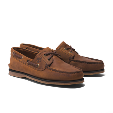 CLASSIC BOAT MEDIUM BROWN FULL GRAIN