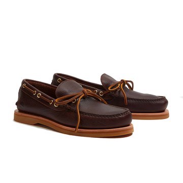 CRAFTED BOAT SHOE DARK BROWN